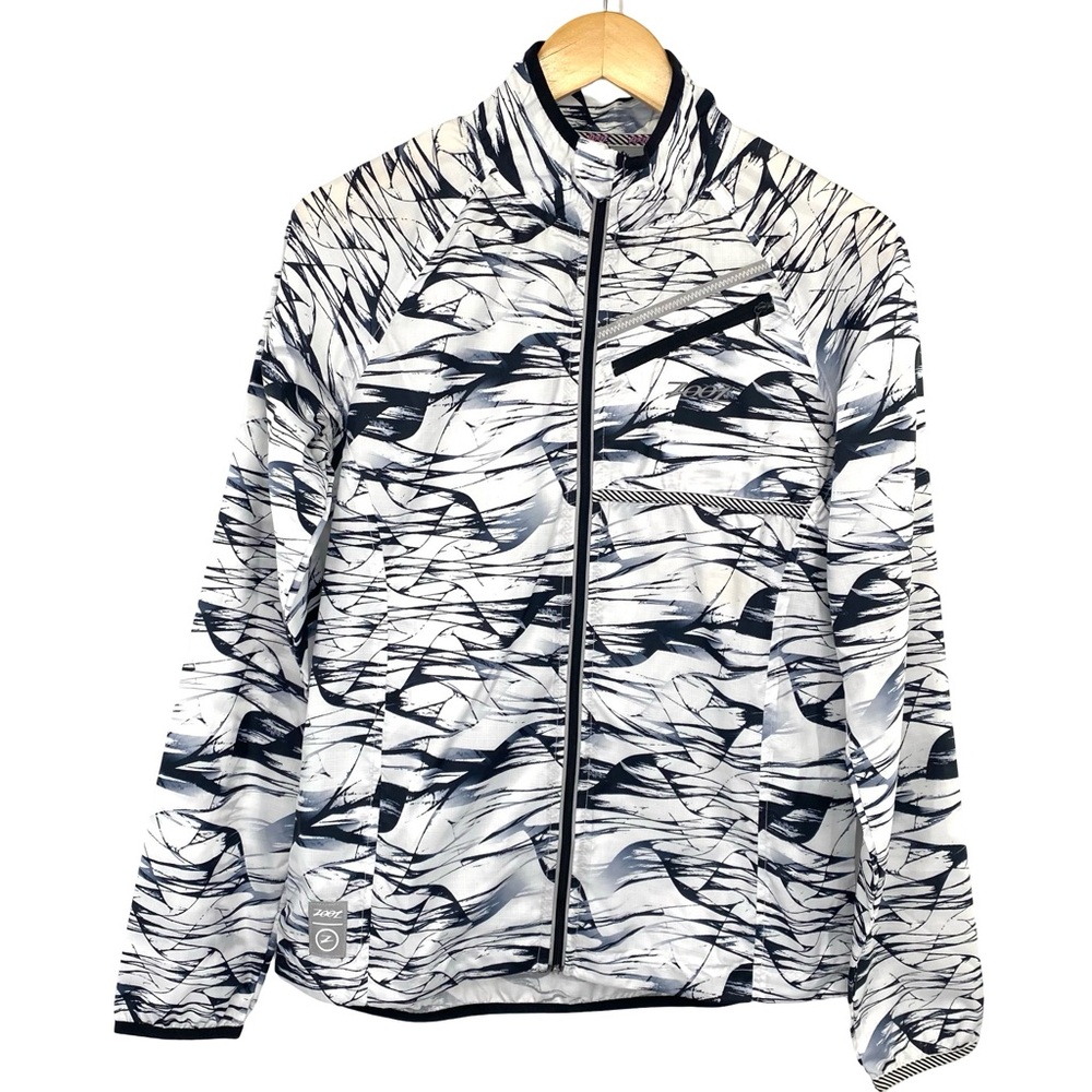 Zoot Women's Wind Breaker Swell Jacket Reflective Running Athletic Medium